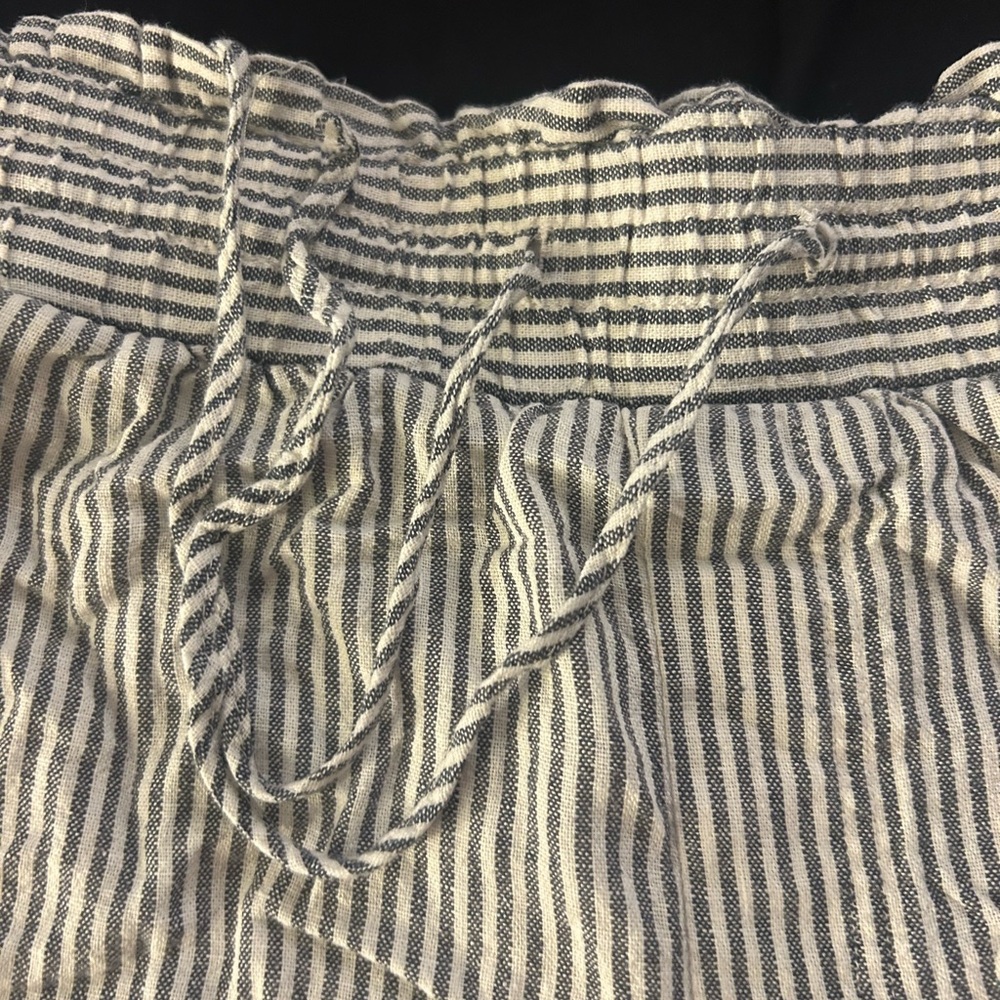 a new day Striped Black and White Women Shorts